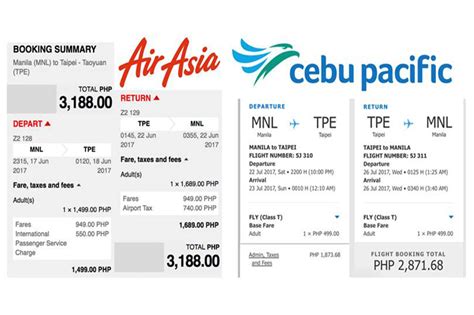 philippines to taiwan airfare.